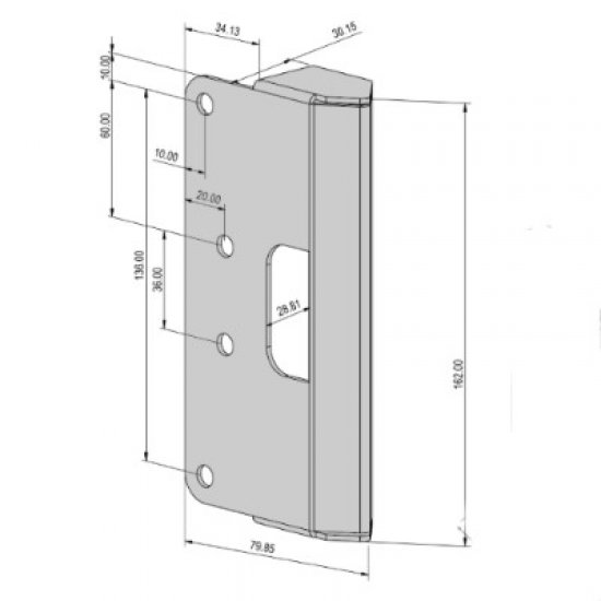 Gatemaster Superlock Double Sided Surface Fix Digital Lock